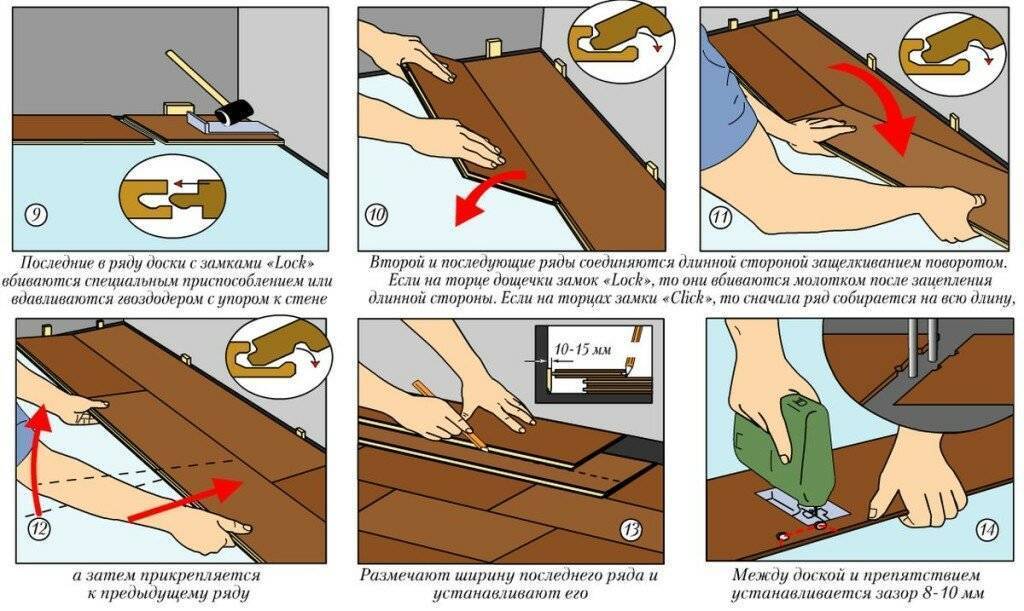 Укладка ламината своими руками: пошаговая инструкция | советы