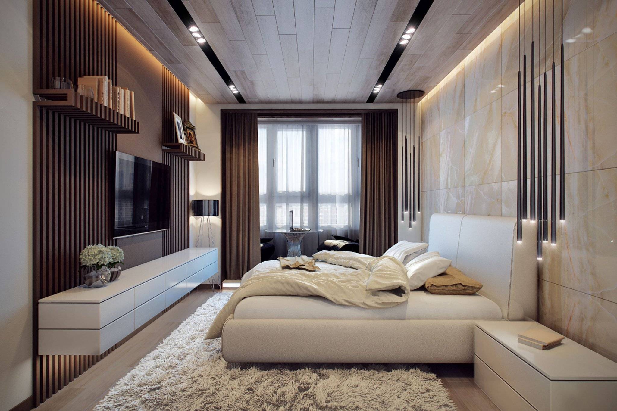 Современный интерьер спальни (120 фото) - лучшие идеи дизайна 2023 года