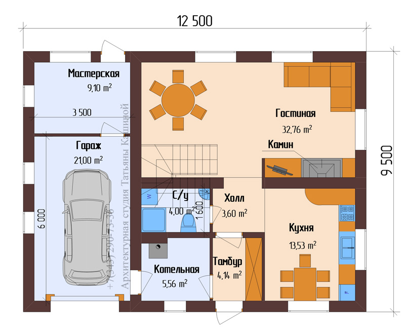 Интересные проекты домов из газобетона с гаражом: одноэтажных и двухэтажных
