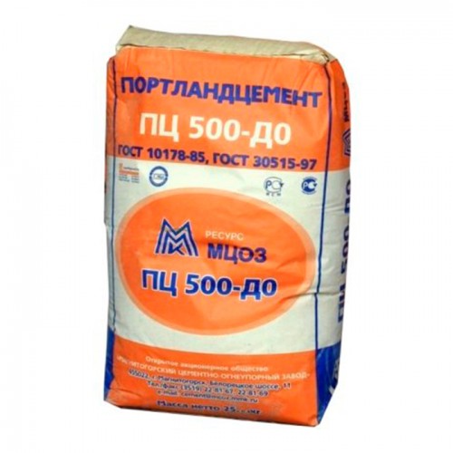 Цемент м500 д0 (м 500, пц 500 д0) - технические характеристики