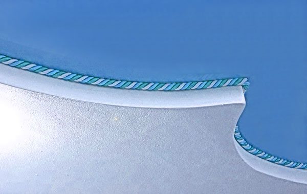 Окантовка в виде декоративного шнура для натяжных потолков: 3 вида и установка
