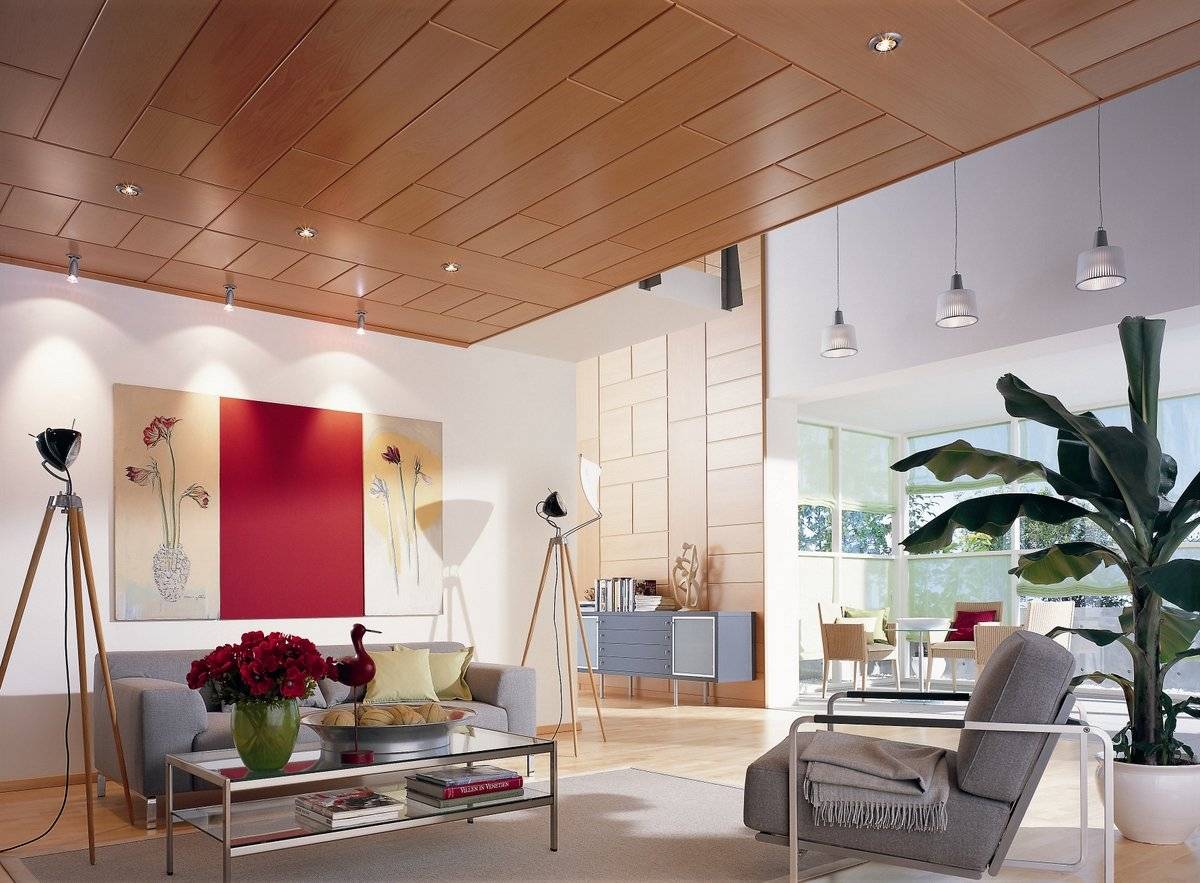 Отделка потолка: варианты оформления потолочной поверхности в квартире и доме, виды покрытий (фото)