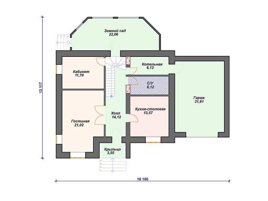 Проект дома из газобетона с гаражом: двухэтажные и одноэтажные небольшие дома, план загородных домов с баней и сауной