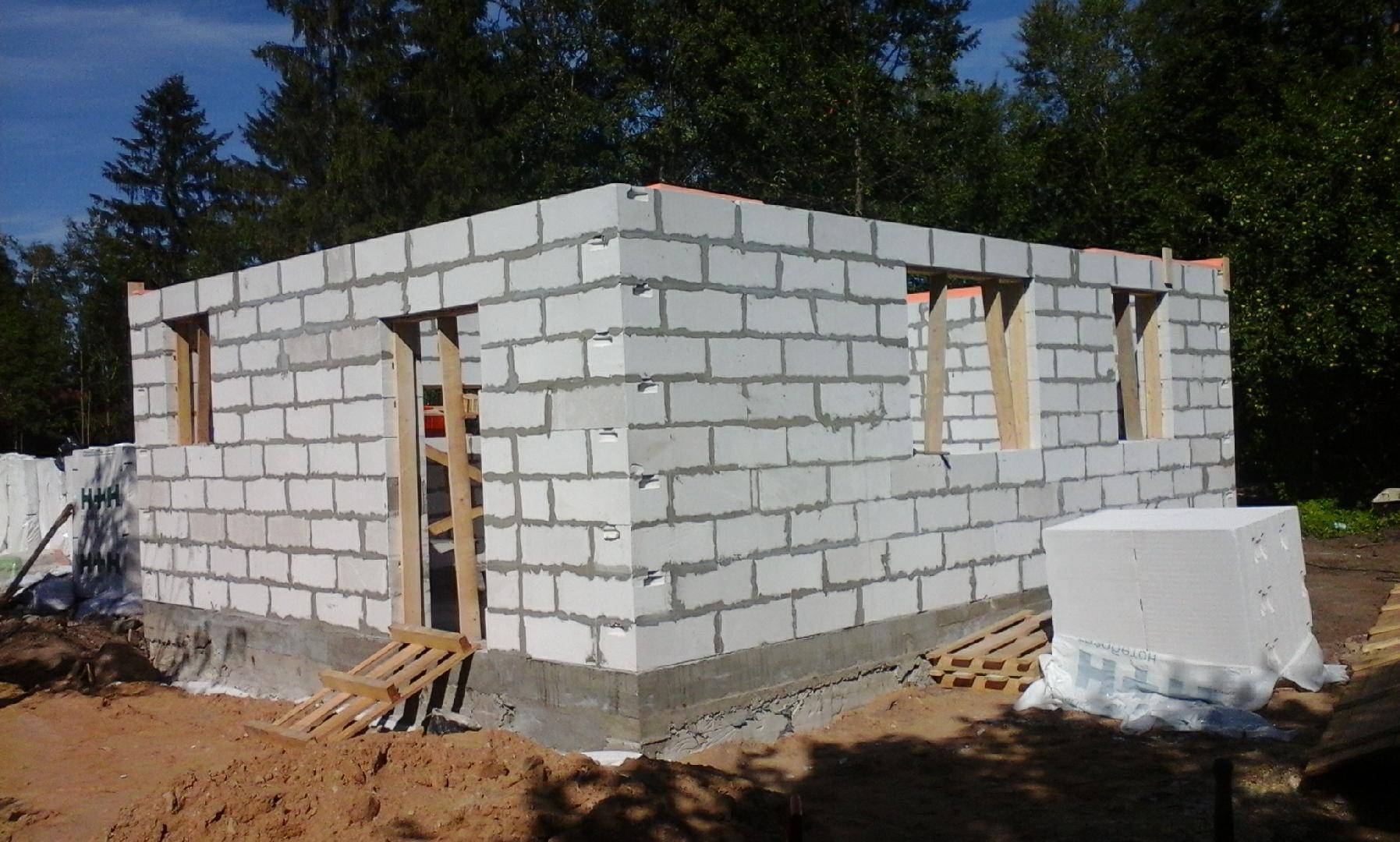 Дом из блоков своими руками - строительство блочного дома | стройсоветы