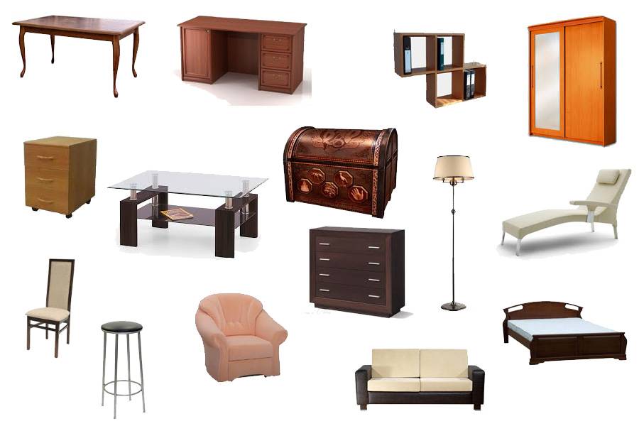 Отдельные предметы мебели, декора и аксессуары для различных комнат
