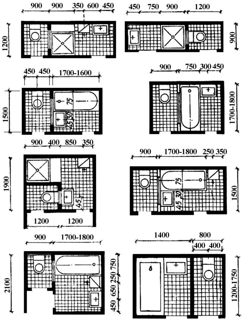 Минимальные размеры санузла в квартире и частном доме