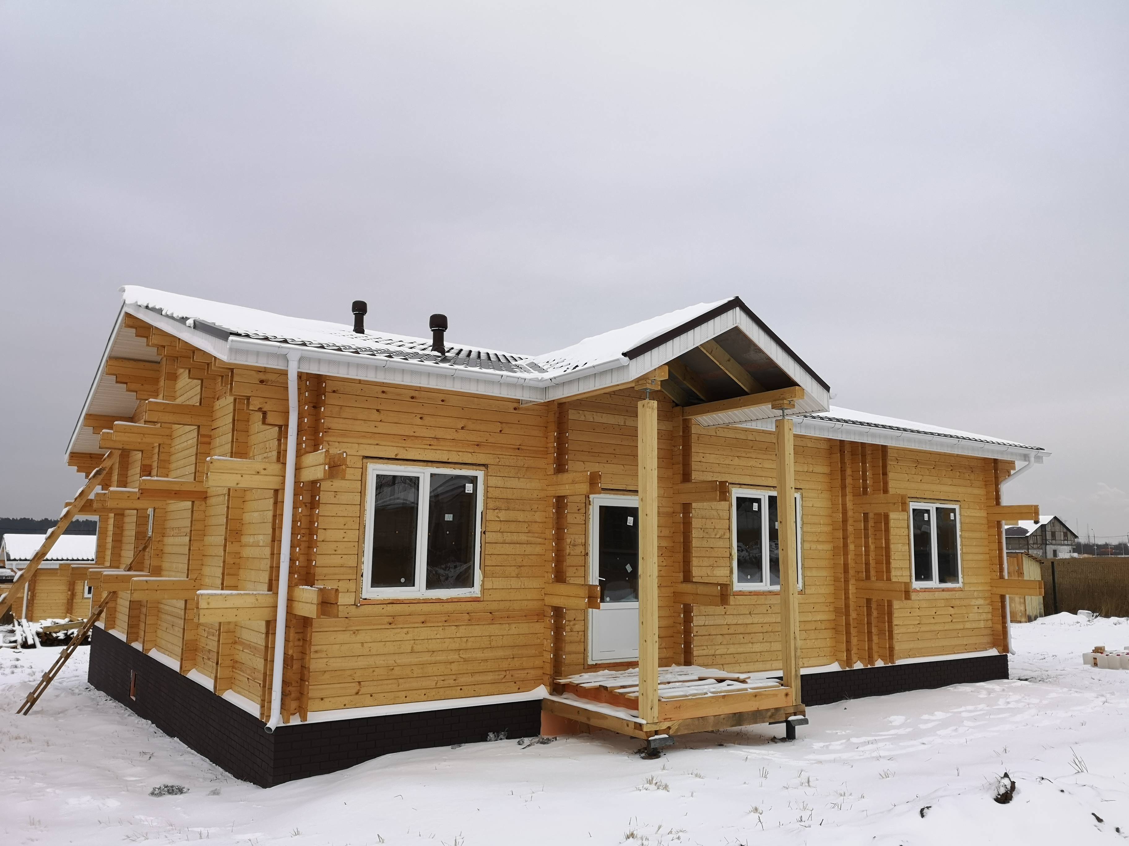 Строительство дома из двойного бруса по финской технологии