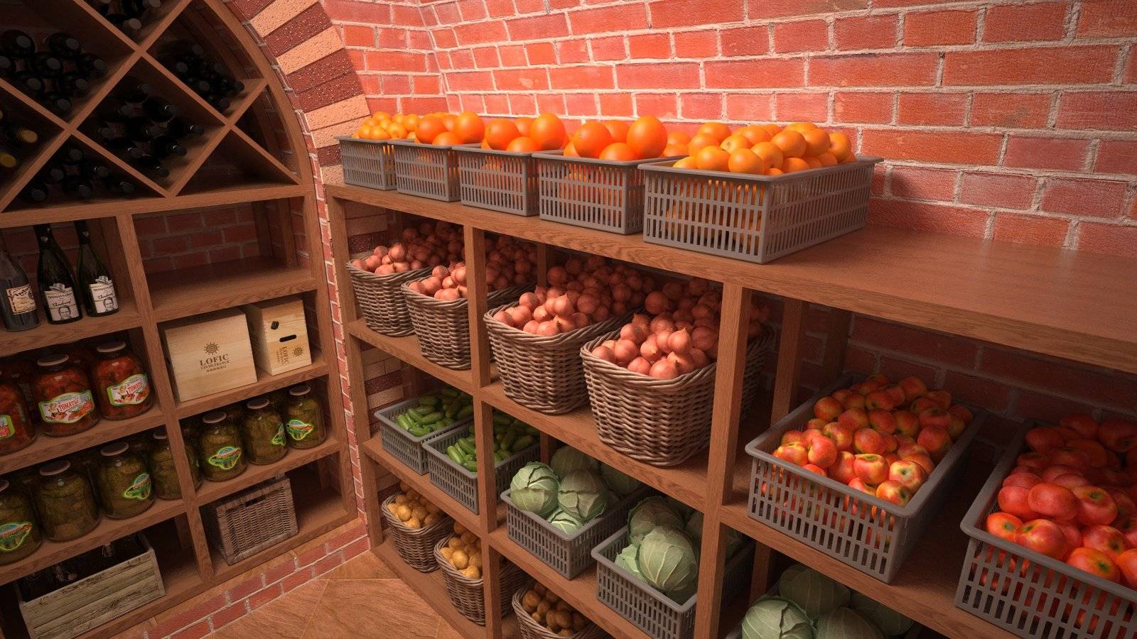 Хранение овощей в погребе и подвале (фото)