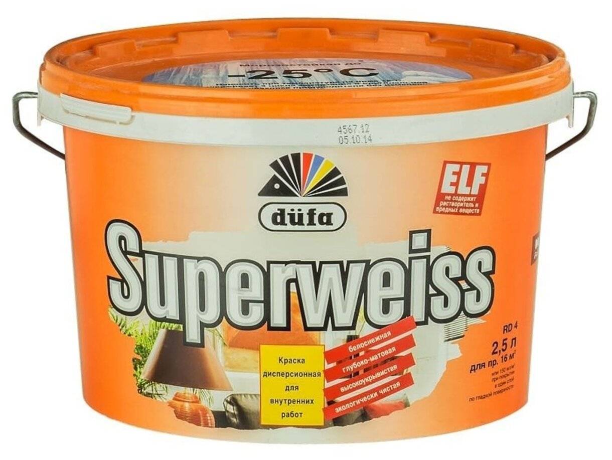 Водно-дисперсионная краска Superweiss