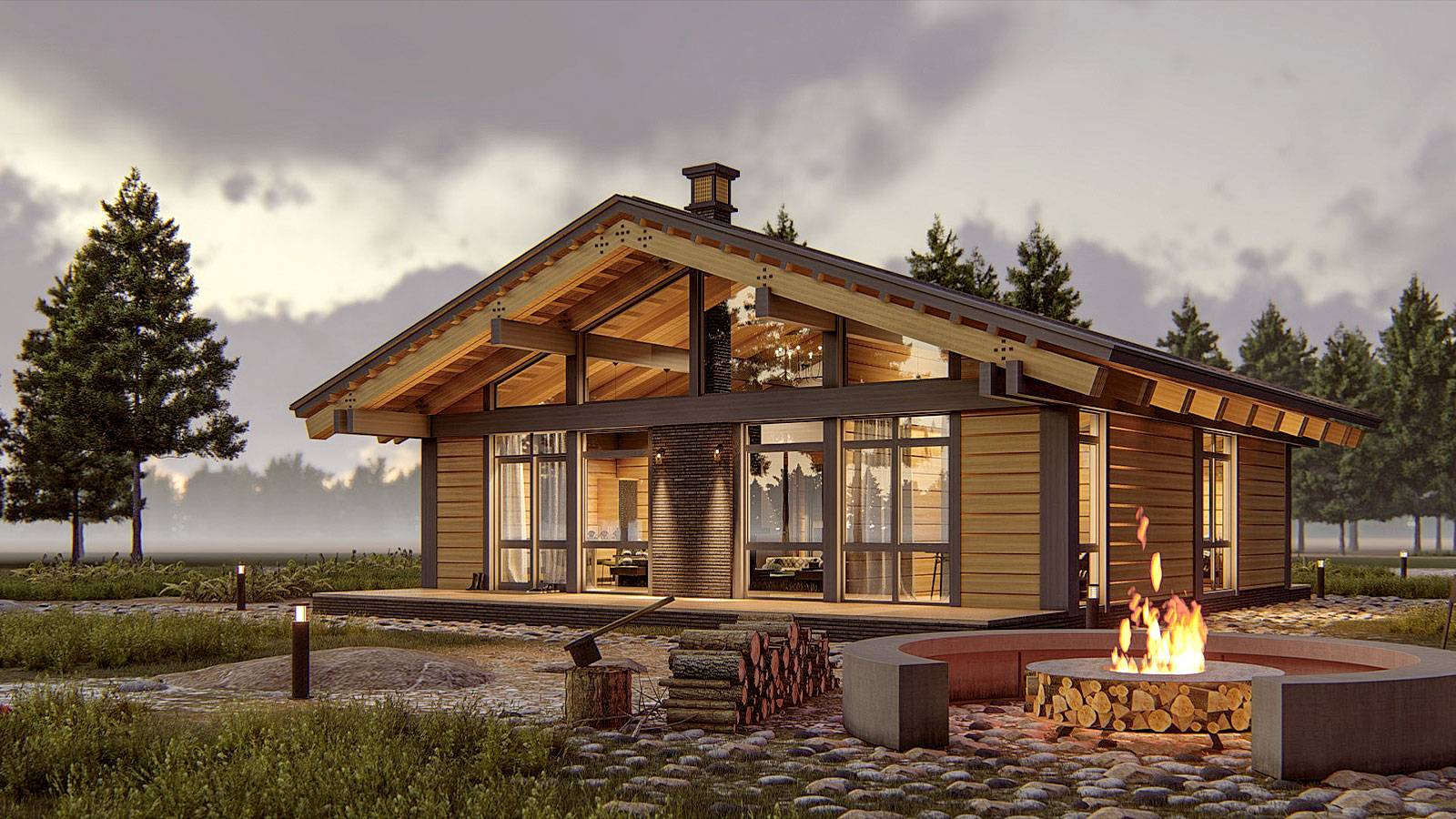Одноэтажные дома (100+ фото): красивые проекты, идеи и дизайн