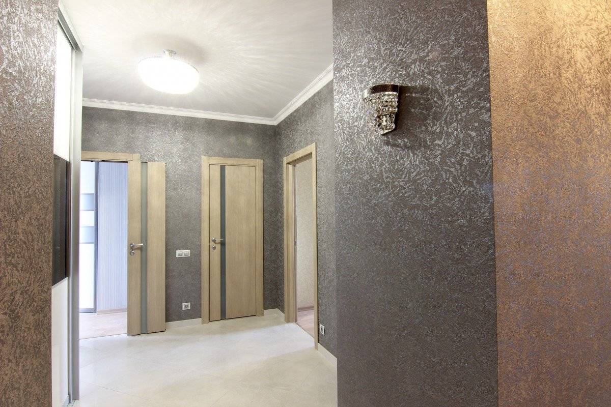 Декоративная штукатурка в интерьере коридора и для внутренней отделки в прихожей, идеи для квартиры, венецианская штукатурка
