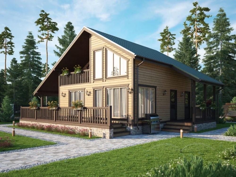 Отличительные особенности и проекты одноэтажных финских деревянных домов