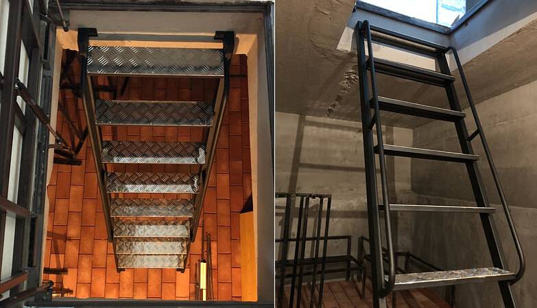 Как делается металлическая лестница в подвальное помещение – советы “железных” мастеров