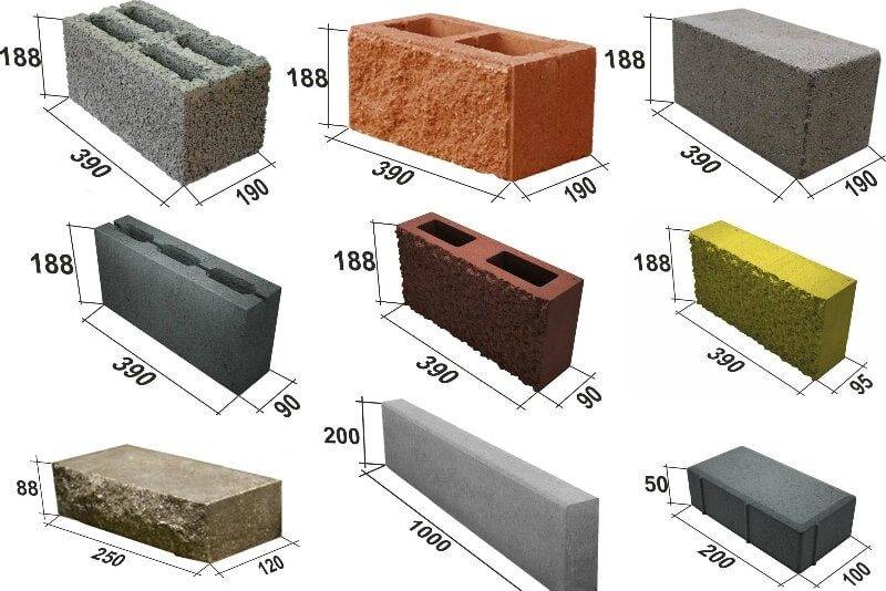 Пескоцементные блоки (цементно-песчаные): виды, применение