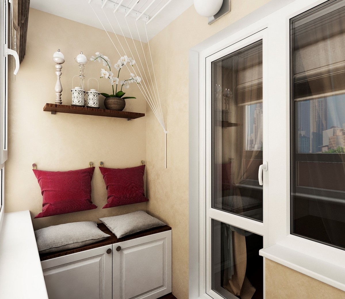 Как сделать большую часть своей маленькой квартиры балкон  дизайн интерьера | ru.homeinteriorz.com - 2023