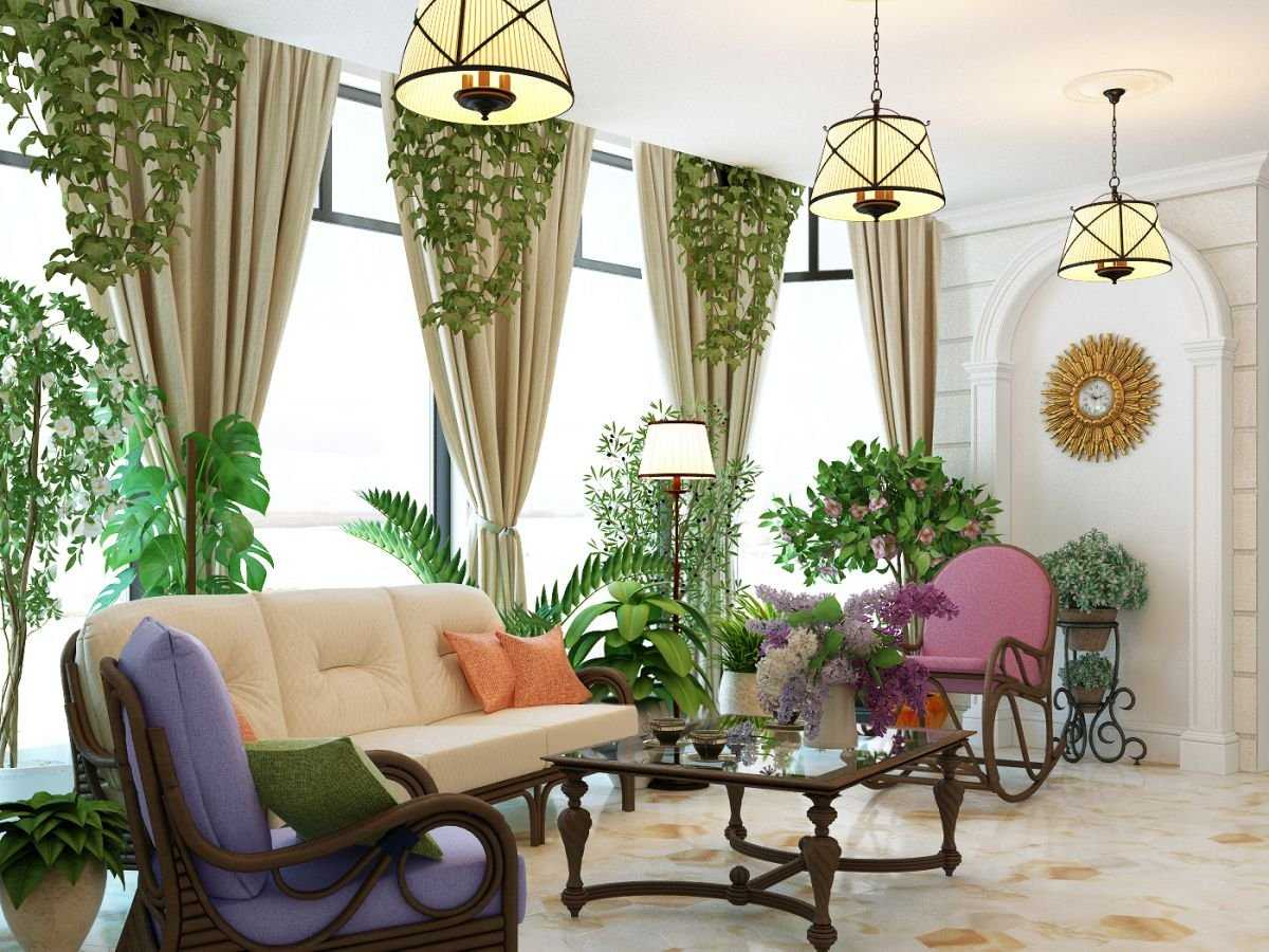 Комнатные цветы и растения в интерьере, в том числе искусственные, какие можно держать в спальне, гостиной, как красиво расставить + фото