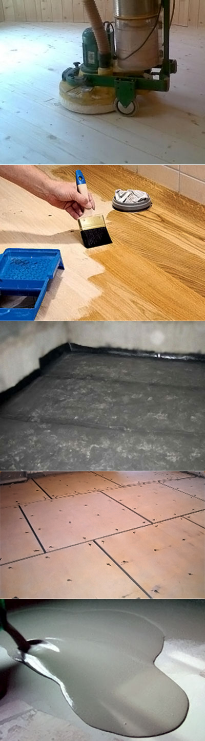 Что кладут на пол под линолеум на бетонный пол