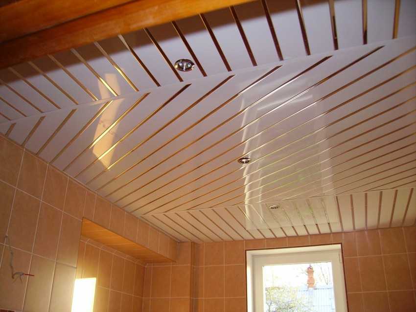 Мытье потолков водой с содой, реечных и пластиковых панелей на кухне