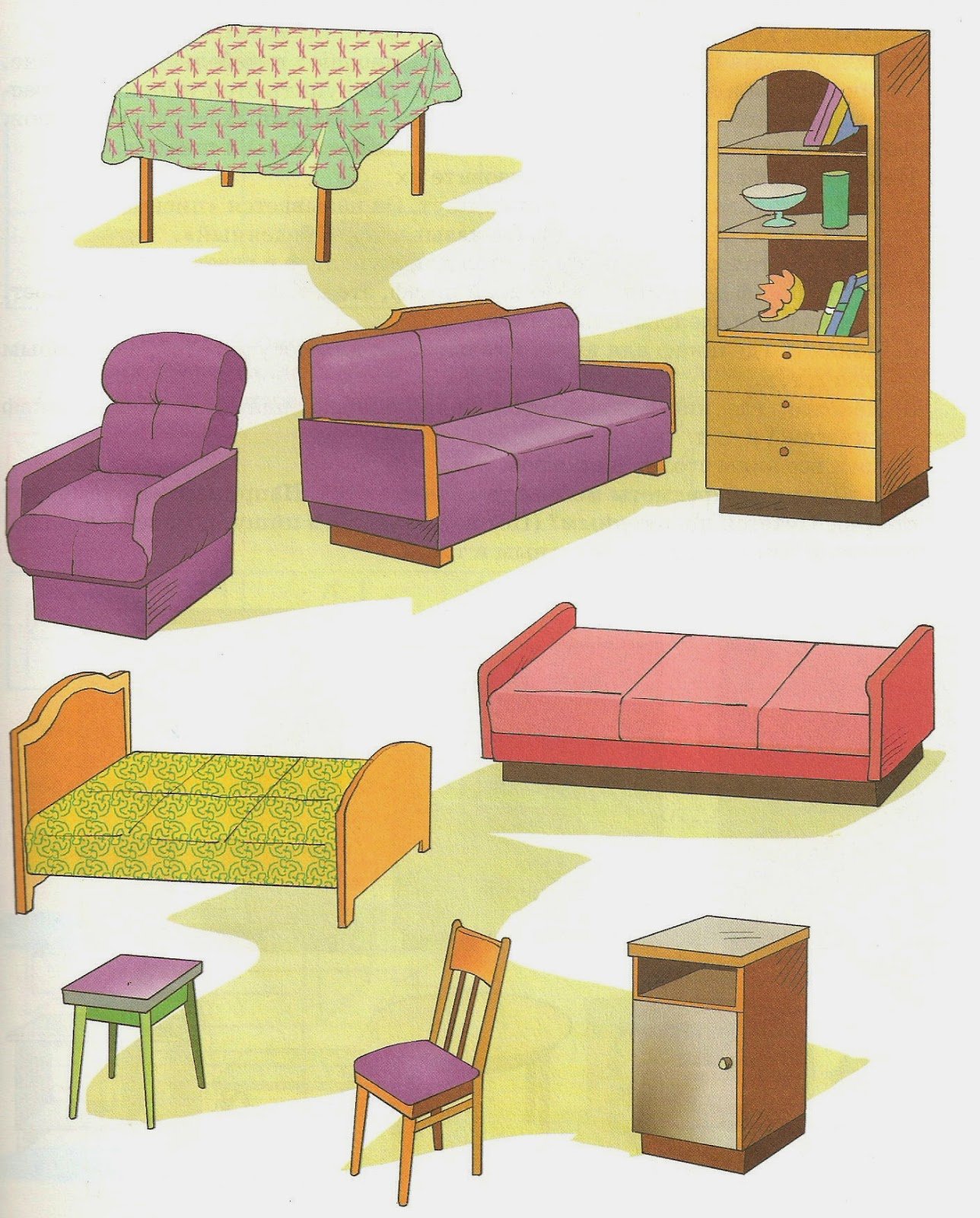 Отдельные предметы мебели, декора и аксессуары для различных комнат