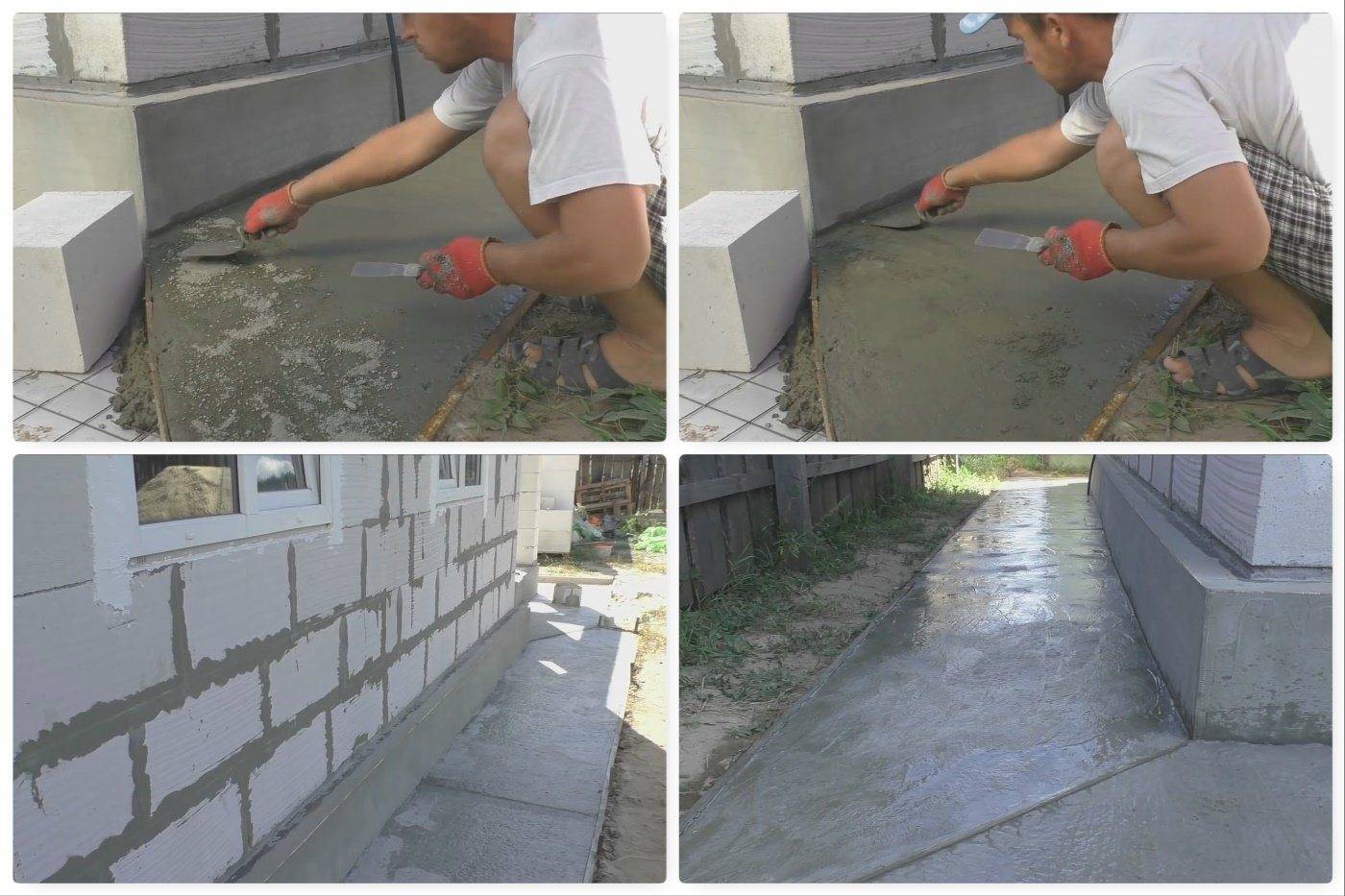 Чем покрыть бетонную отмостку вокруг дома? - строительство просто
