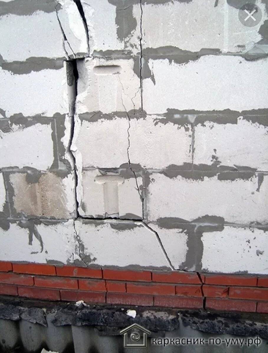 Трещины в газобетонных стенах под окнами: причины