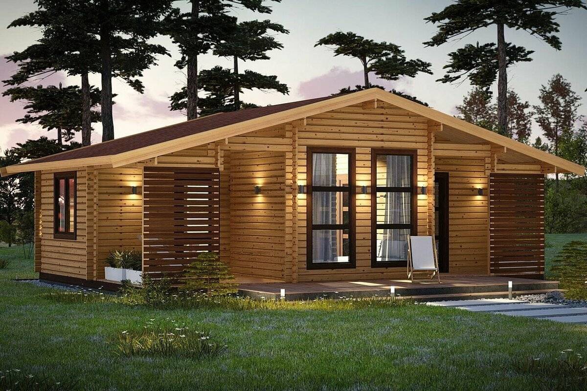 Одноэтажные деревянные дома: проекты и преимущества
